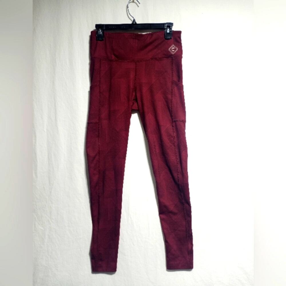 Girls With Guns Concealed Casual Burgandy Leggings Size Medium